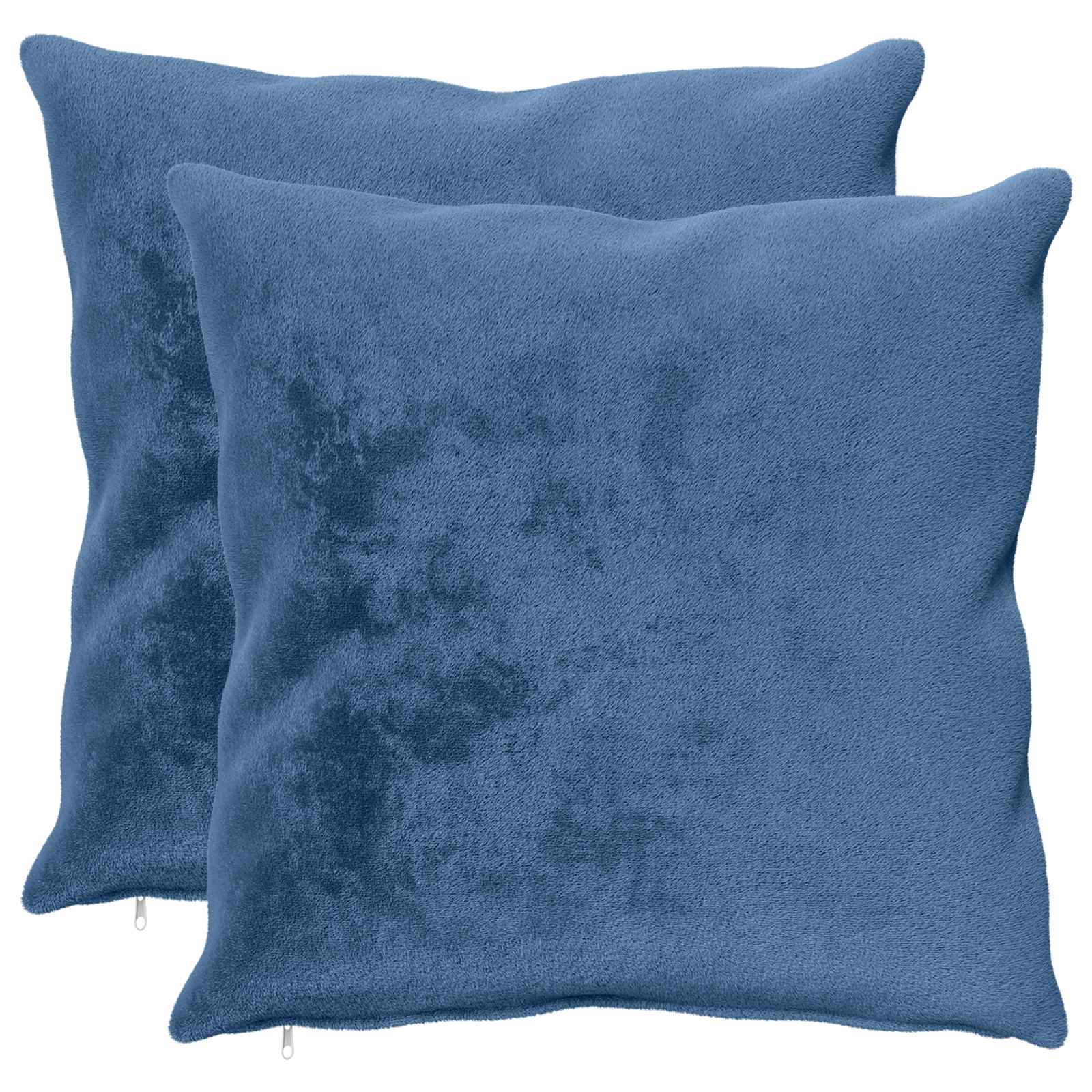 vidaXL Poťah na podložku 2 ks HEERLEN Svetlomodrá 65 x 65 cm Flanel