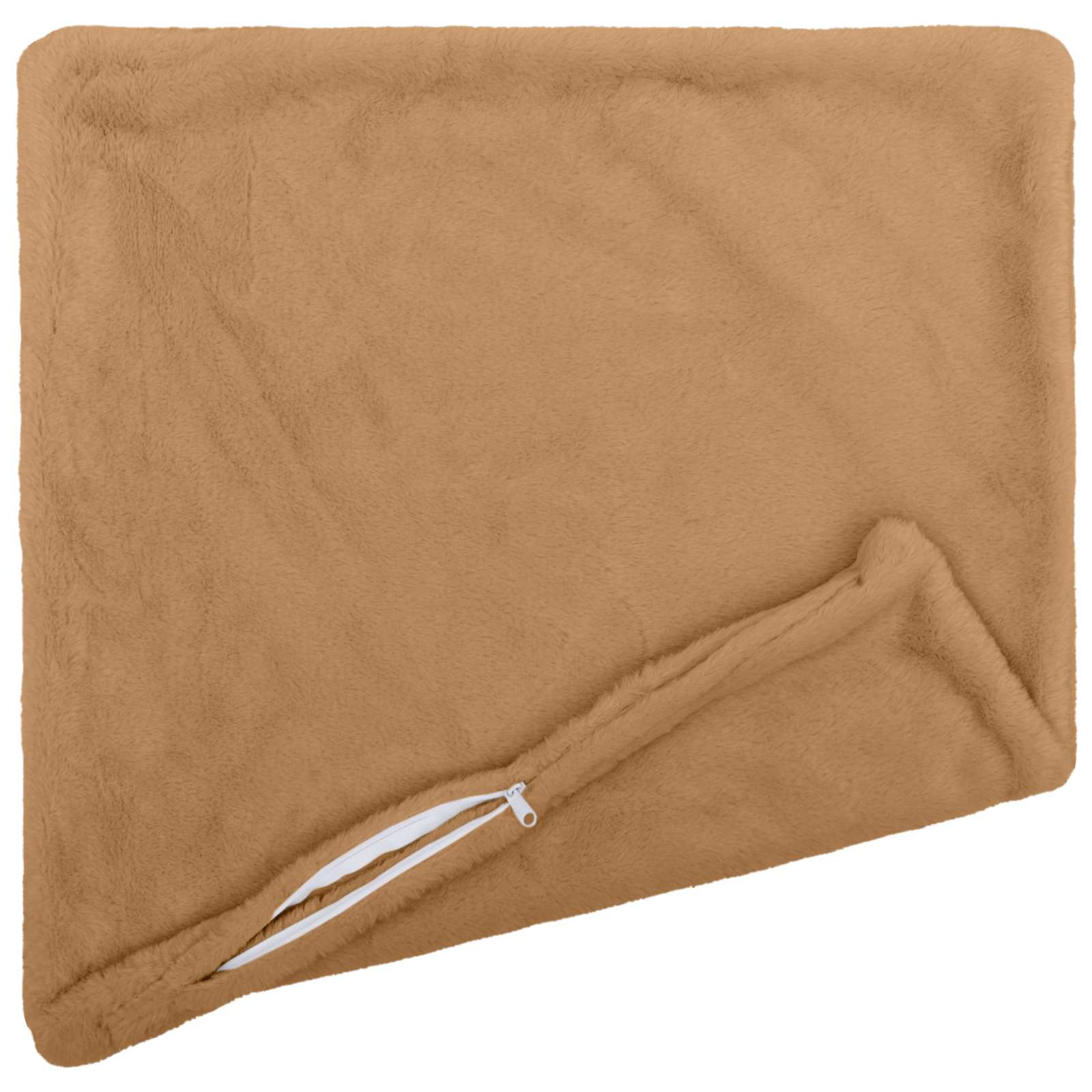 Kussensloop 6 st HEERLEN Taupe 65 x 65 cm Nep Konijnenbont image 3