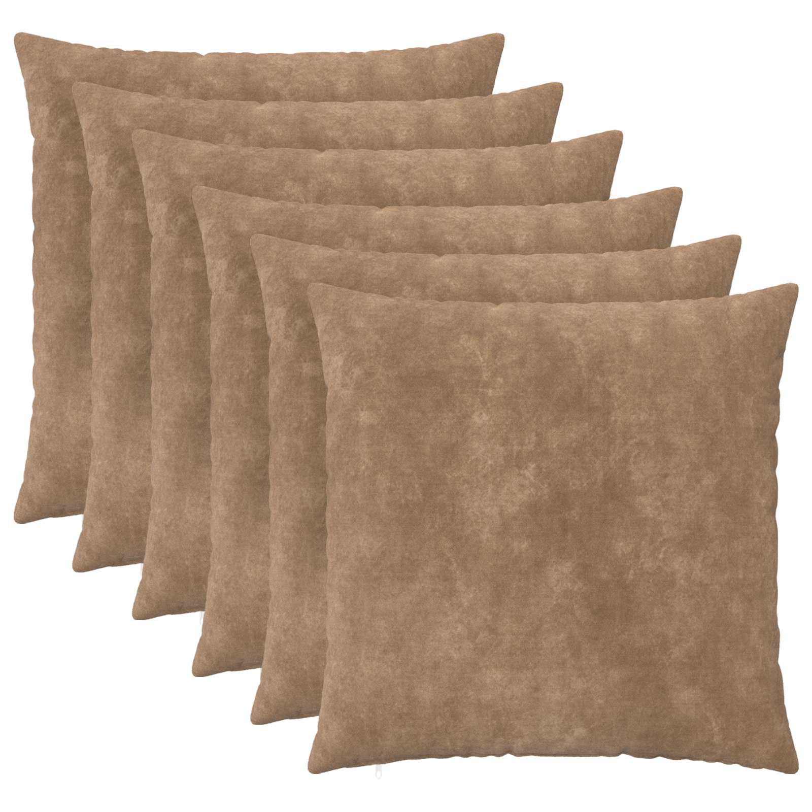 vidaXL Povlak na polštář 6 pcs HEERLEN Taupe 70 x 70 cm