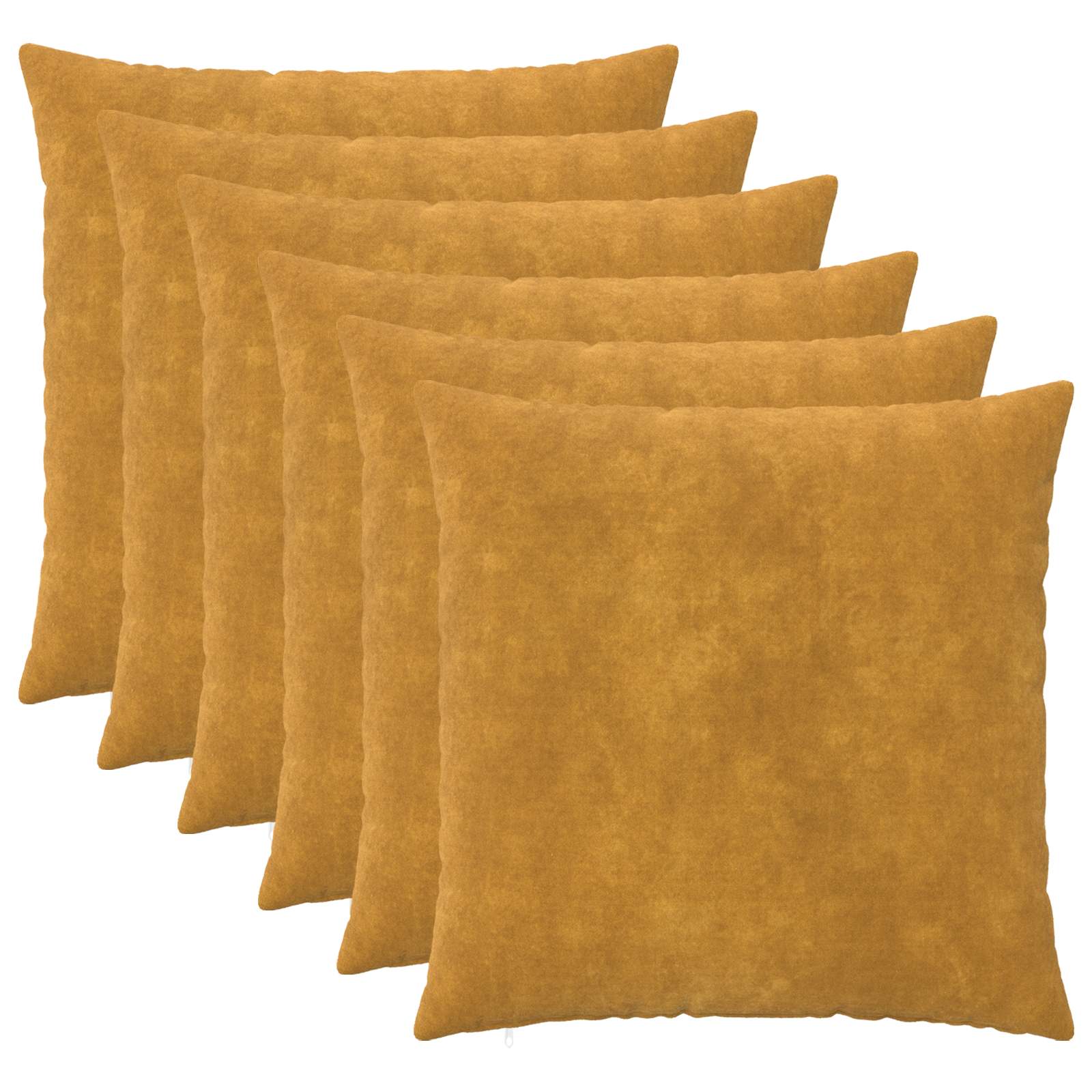 vidaXL Povlak na polštář 6 pcs HEERLEN Žlutá 70 x 70 cm