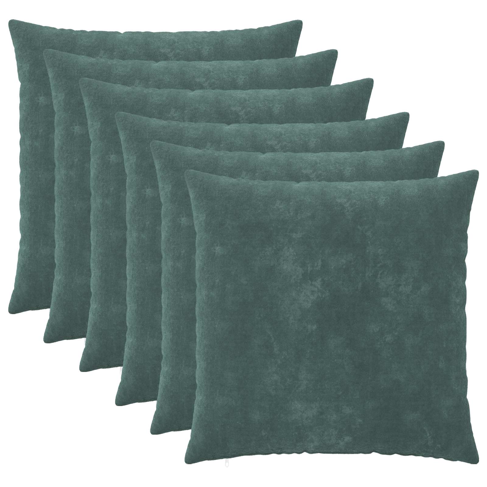 vidaXL Povlak na polštář 6 pcs HEERLEN Mořsky modrá 70 x 70 cm