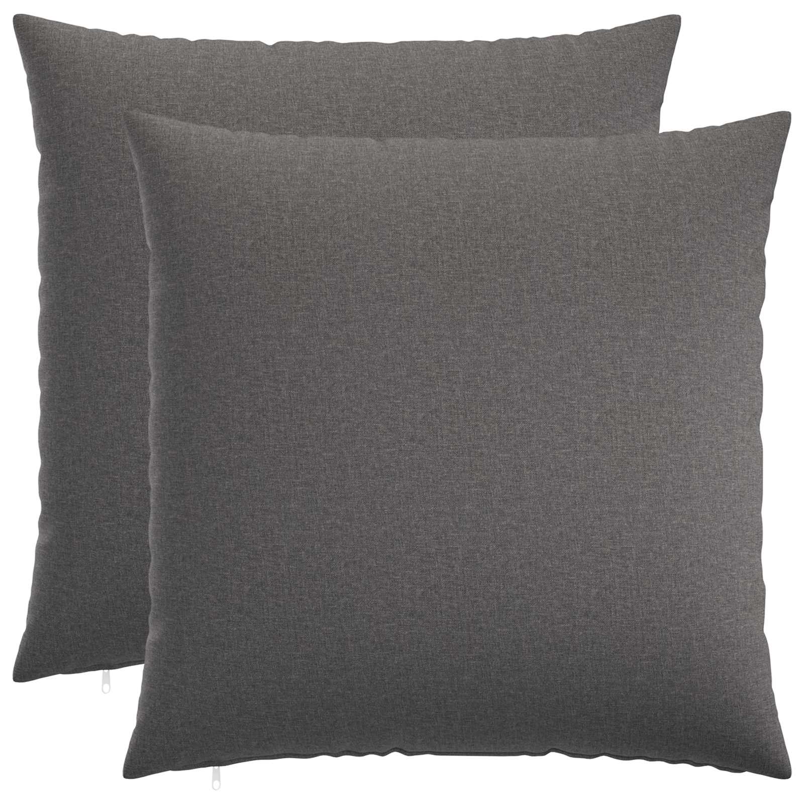 vidaXL Povlak na polštář 2 ks HEERLEN Světle šedá 80 x 80 cm Textil