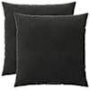 vidaXL Diivanipadi 2 tk HEERLEN Must 80 x 80 cm Samet