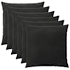 vidaXL Diivanipadi 6 pcs HEERLEN Must 80 x 80 cm Samet