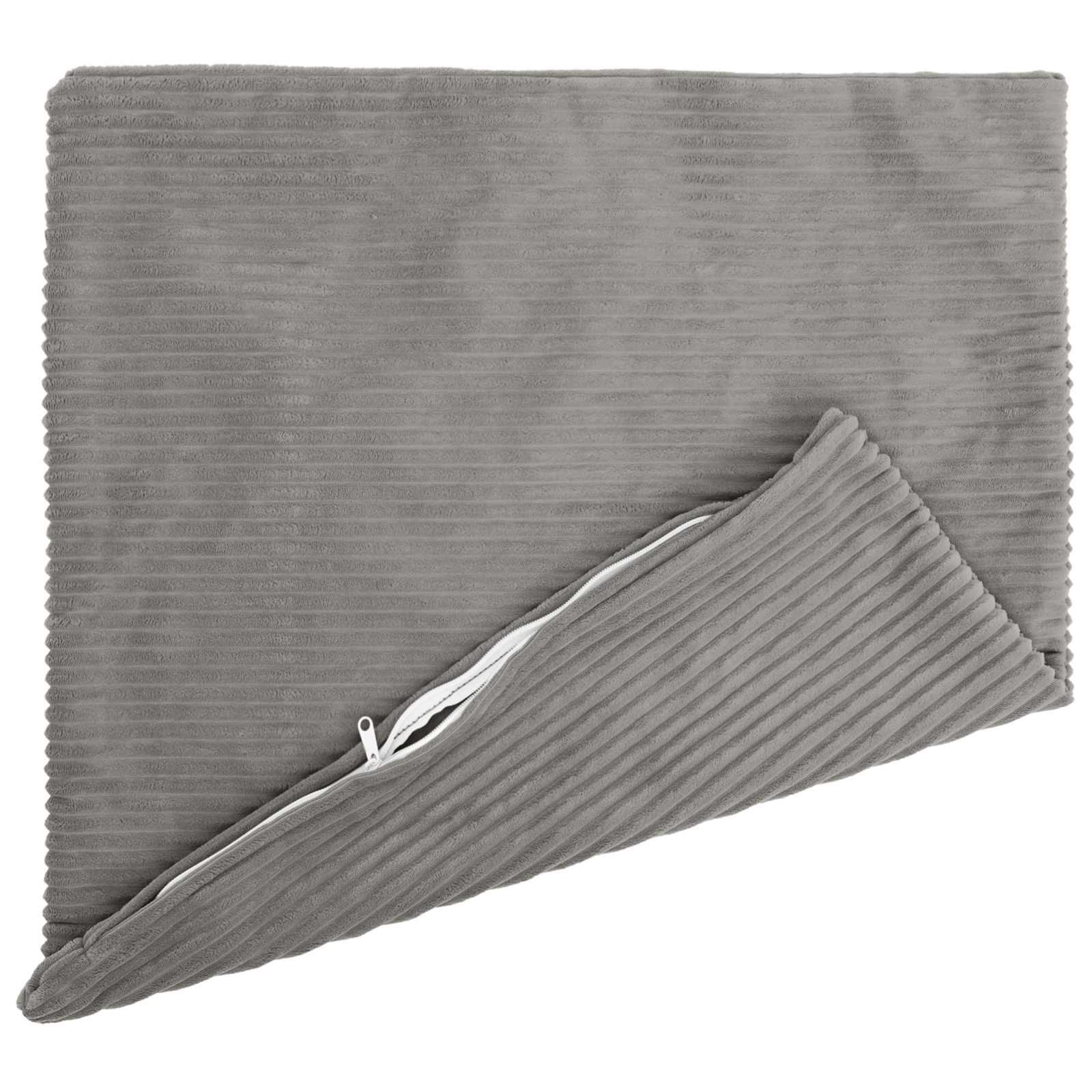 Kussensloop 6 pcs HEERLEN Lichtgrijs 80 x 80 cm corduroy image 3