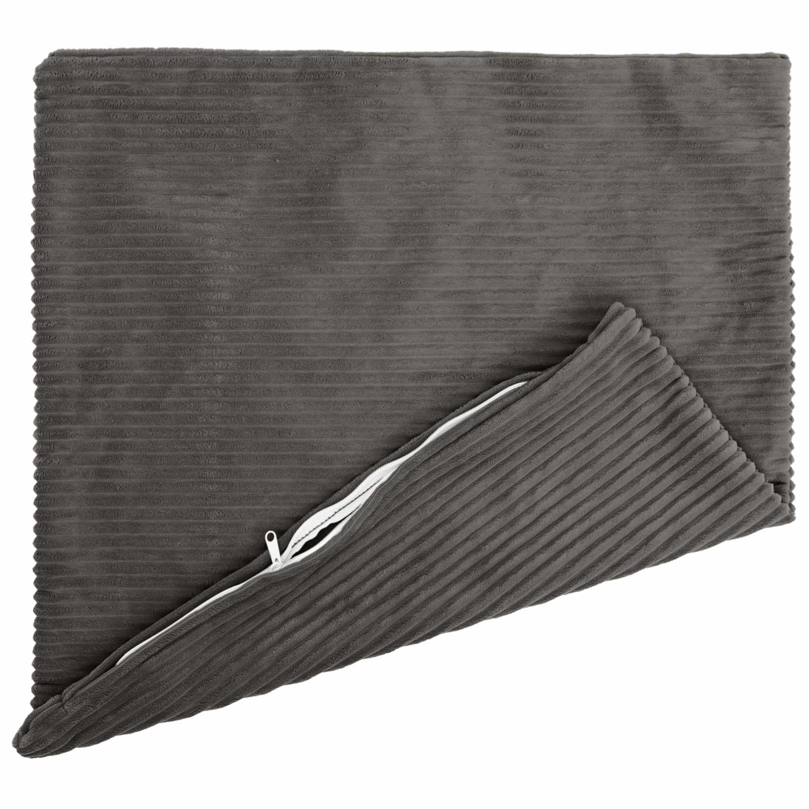 Kussensloop 2 pcs HEERLEN Donkergrijs 80 x 80 cm corduroy image 3