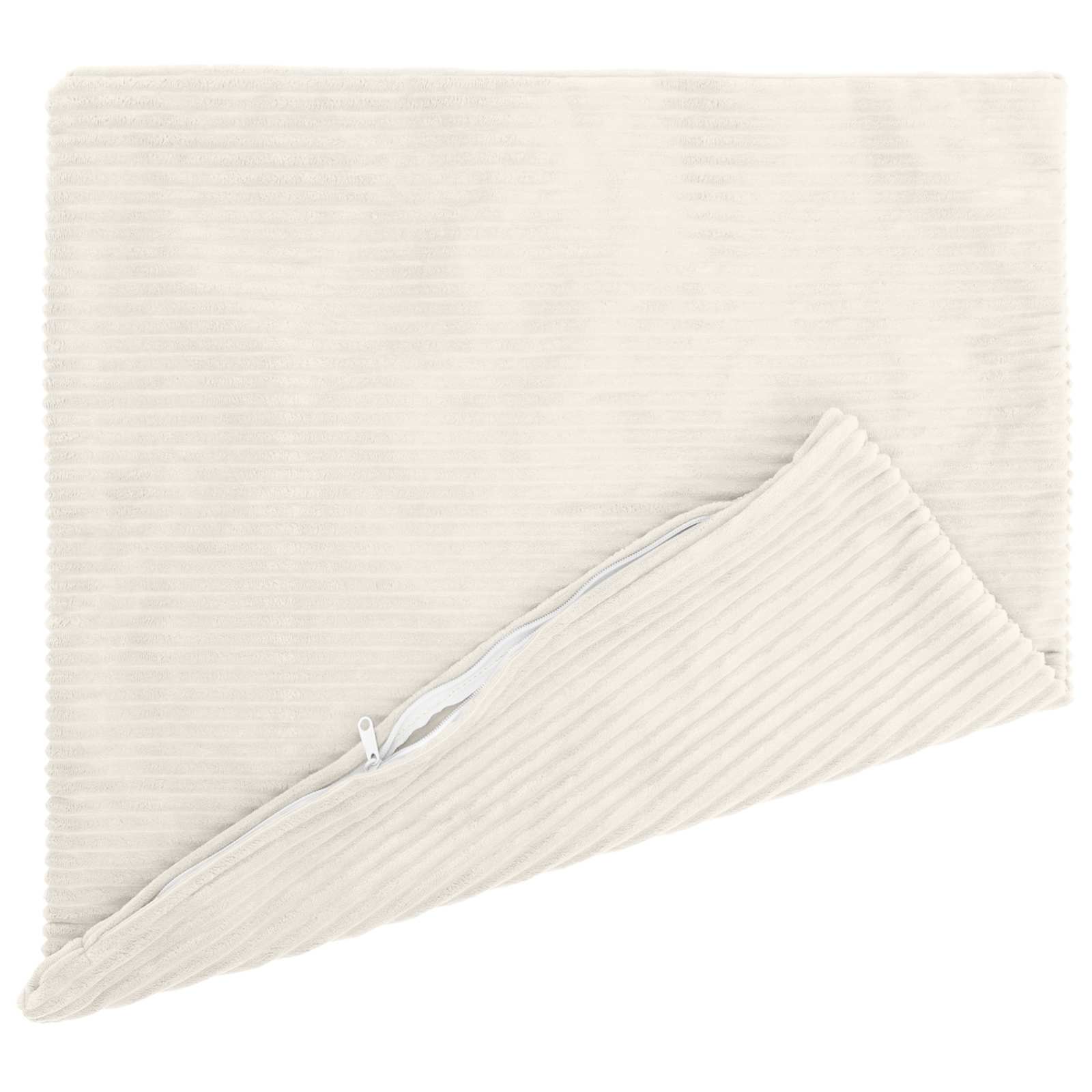 Kussensloop 6 pcs HEERLEN Crèmekleurig 80 x 80 cm corduroy image 3