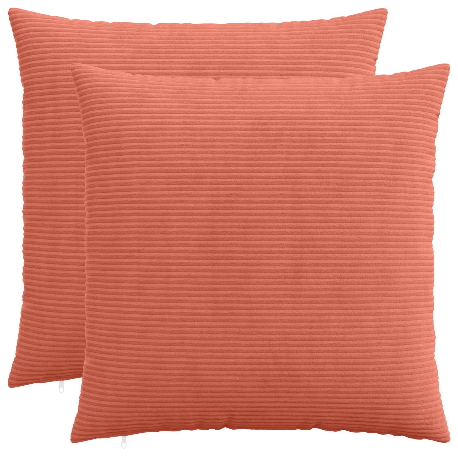Kussensloop 2 pcs HEERLEN Rood-oranje 80 x 80 cm corduroy image 1
