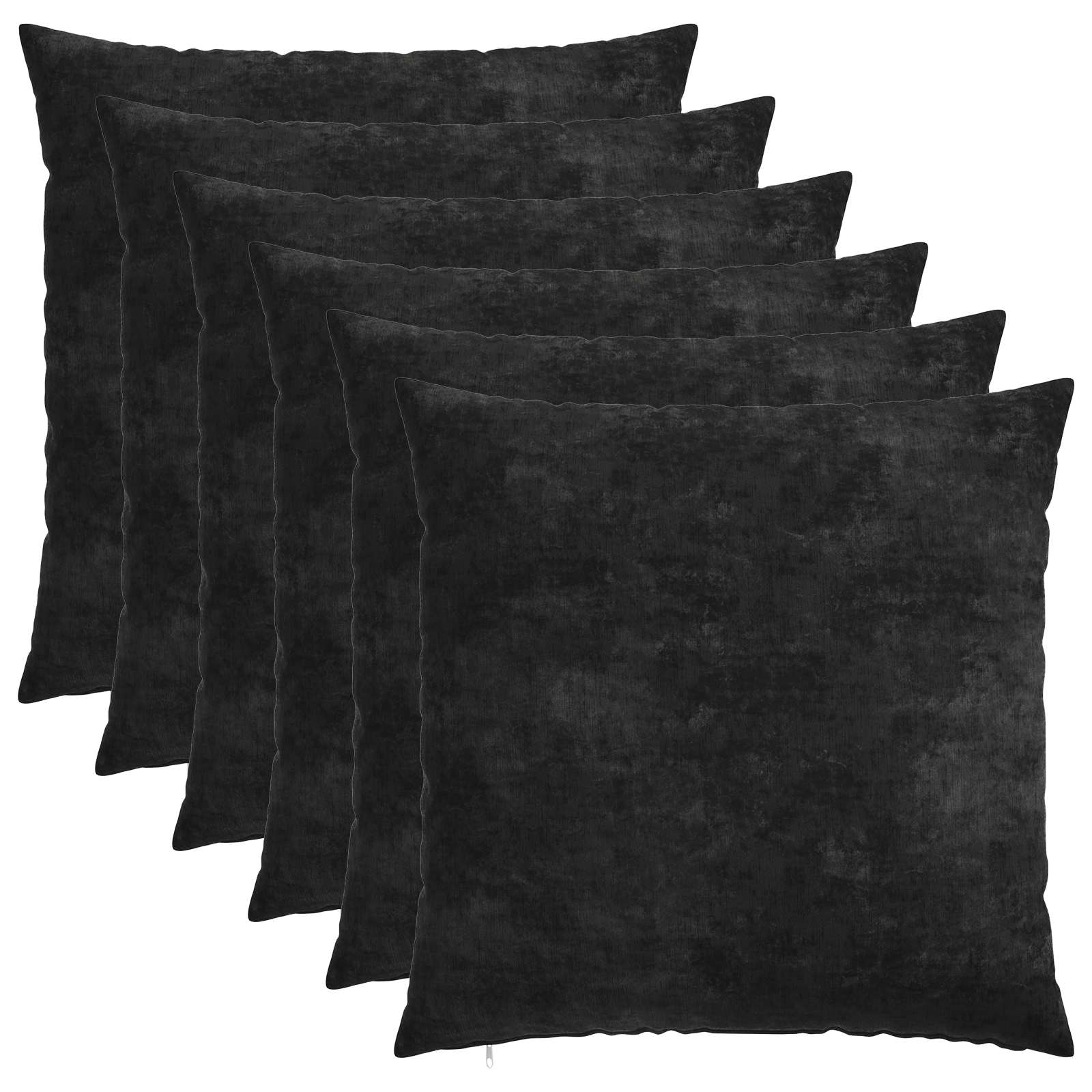 vidaXL Poťah na podložku 6 ks HEERLEN Antracitová 80 x 80 cm