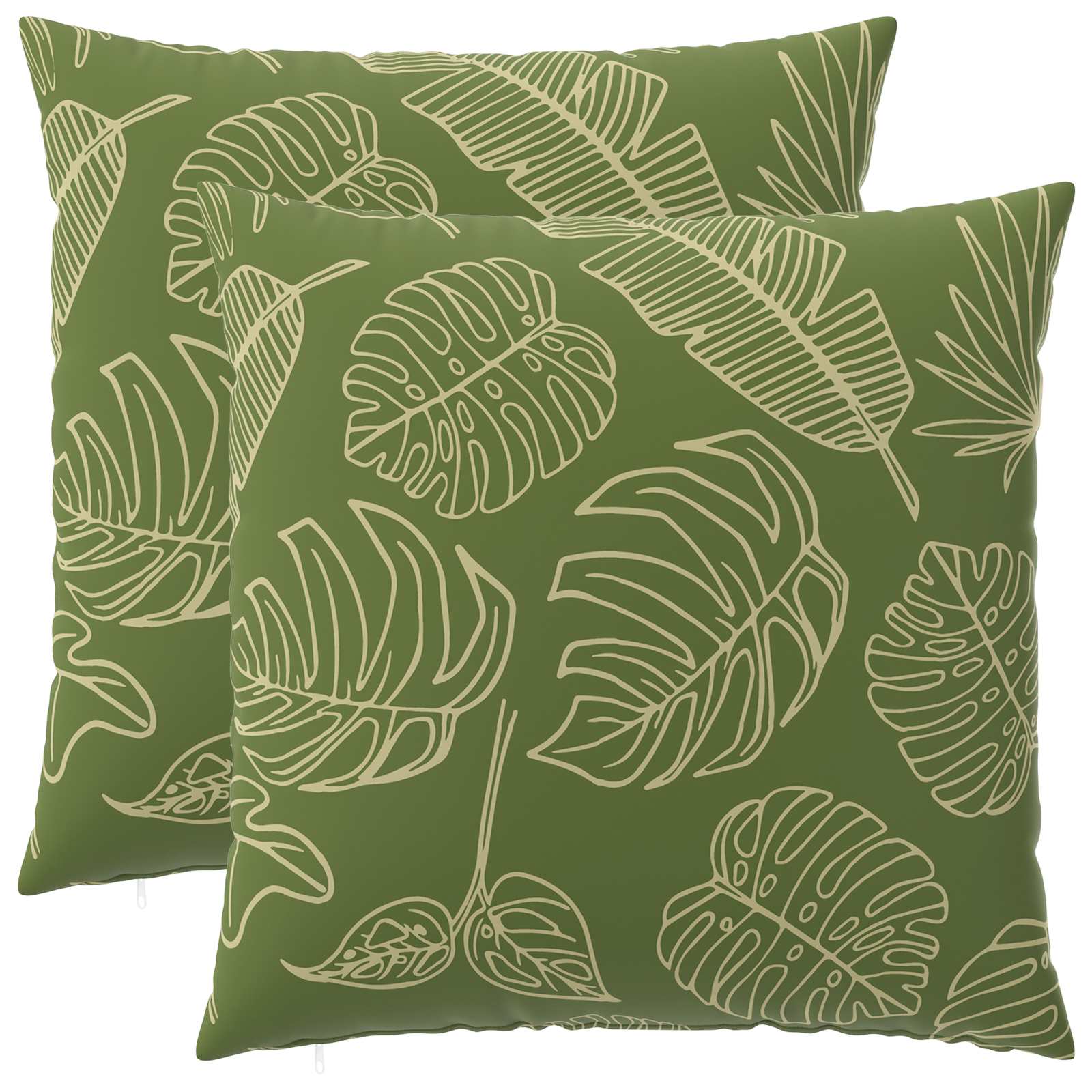 Kussensloop 2 pcs HEERLEN Bladontwerp 80 x 80 cm Polyester image 1