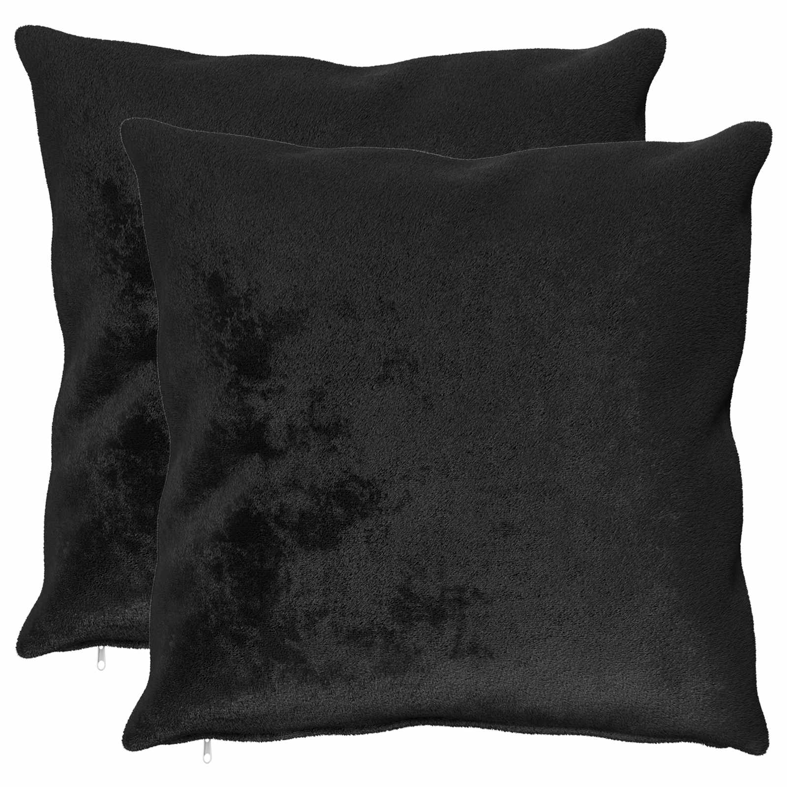 Kussensloop 2 pcs HEERLEN Zwart 80 x 80 cm Flanel image 1
