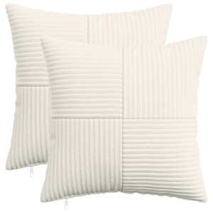 vidaXL Diivanipadi 2 pcs ALMELO Kreemjas 30 x 30 cm manchester