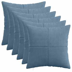 vidaXL Diivanipadi 6 pcs ALMELO Sinine 30 x 30 cm manchester