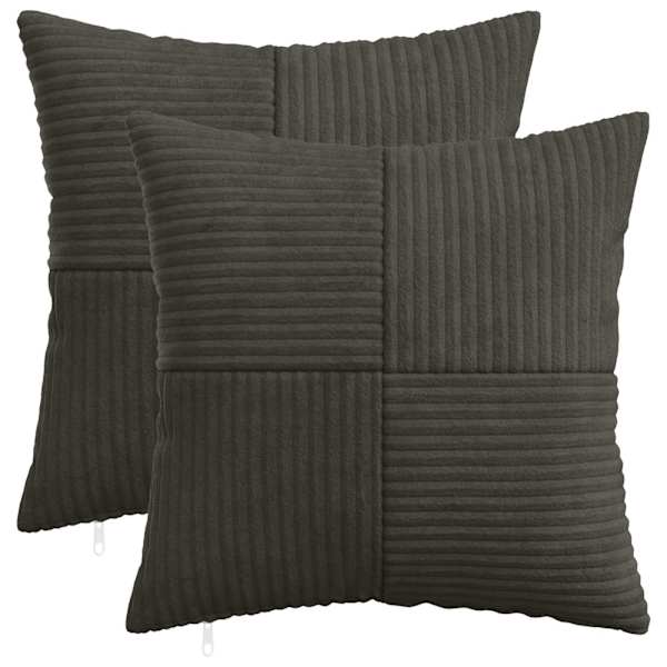 vidaXL Diivanipadi 2 pcs ALMELO Antratsiit 30 x 30 cm manchester