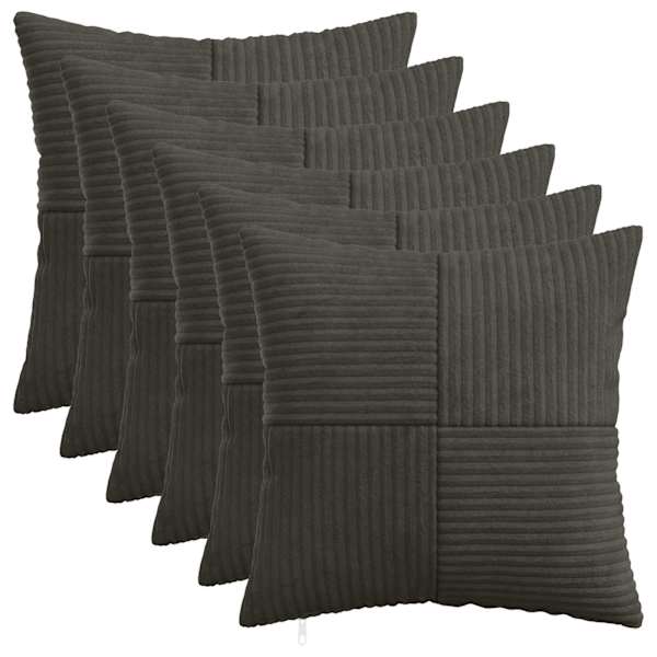 vidaXL Diivanipadi 6 pcs ALMELO Antratsiit 30 x 30 cm manchester