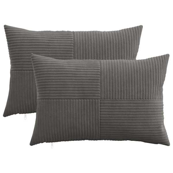 vidaXL Diivanipadi 2 pcs ALMELO Tumehall 30 x 50 cm manchester