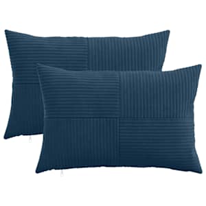 vidaXL Diivanipadi 2 pcs ALMELO Tumesinine 30 x 50 cm manchester