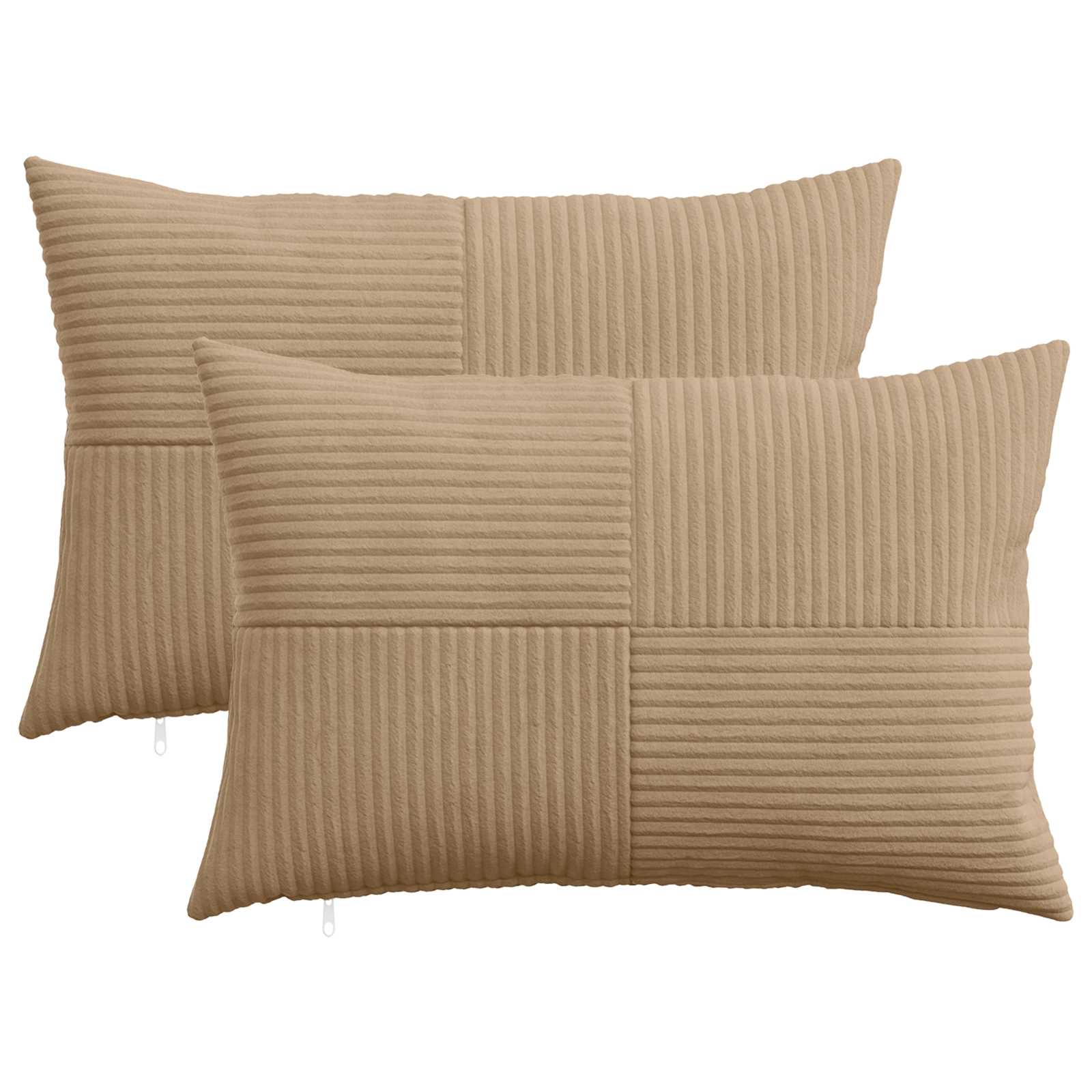 Kussensloop 2 pcs ALMELO Bruin 30 x 50 cm corduroy image 1