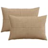 vidaXL Diivanipadi 2 pcs ALMELO Pruun 30 x 50 cm manchester
