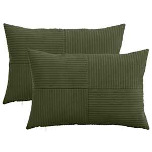 vidaXL Diivanipadi 2 pcs ALMELO Roheline 30 x 50 cm manchester