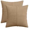 vidaXL Diivanipadi 2 pcs ALMELO Pruun 35 x 35 cm manchester