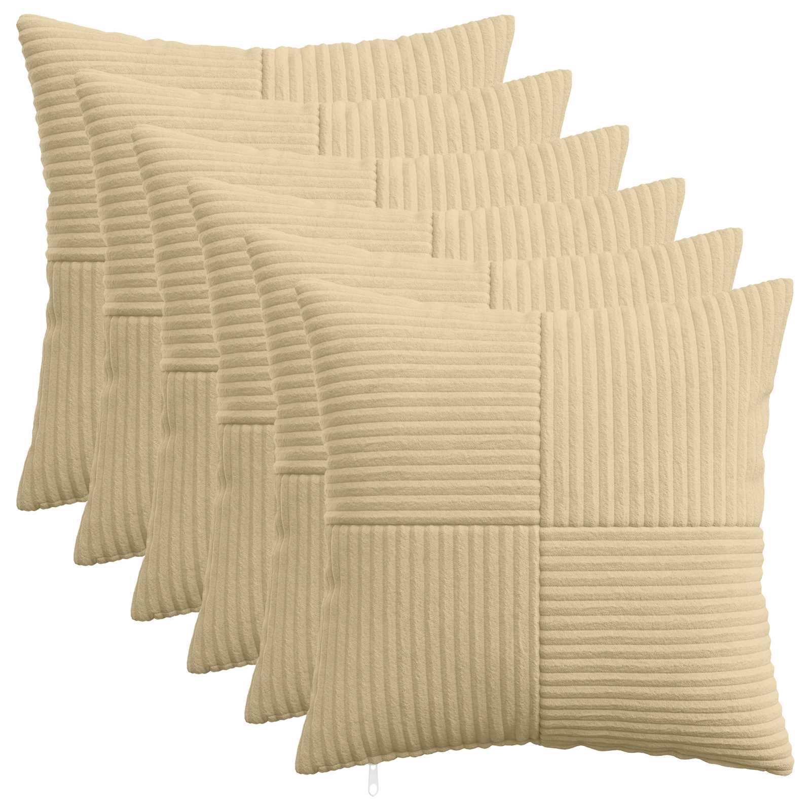 Kussensloop 6 pcs ALMELO Grijs groen 40 x 40 cm corduroy image 1