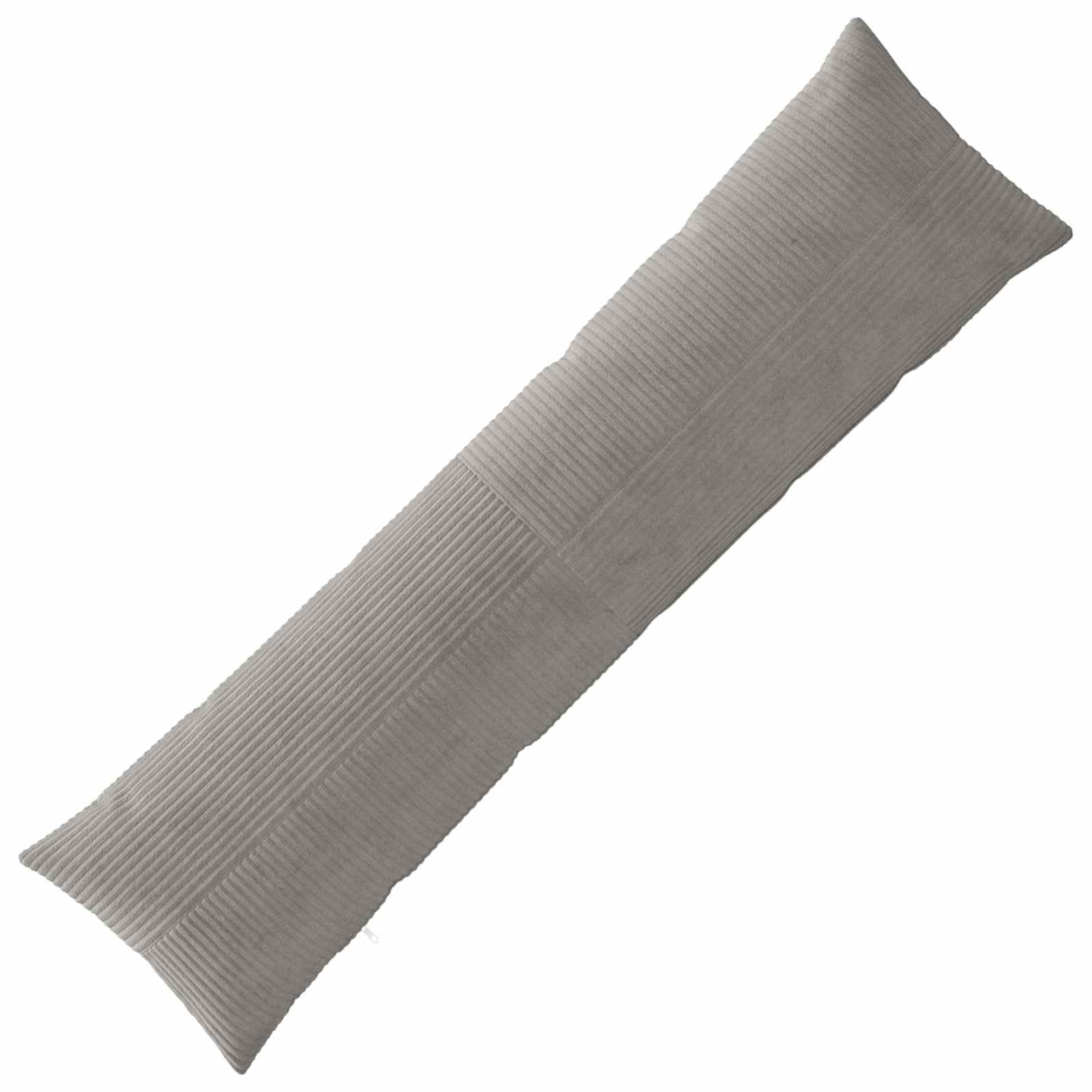 vidaXL Poťah na podložku ALMELO Svetlosivá 40 x 145 cm manšestr