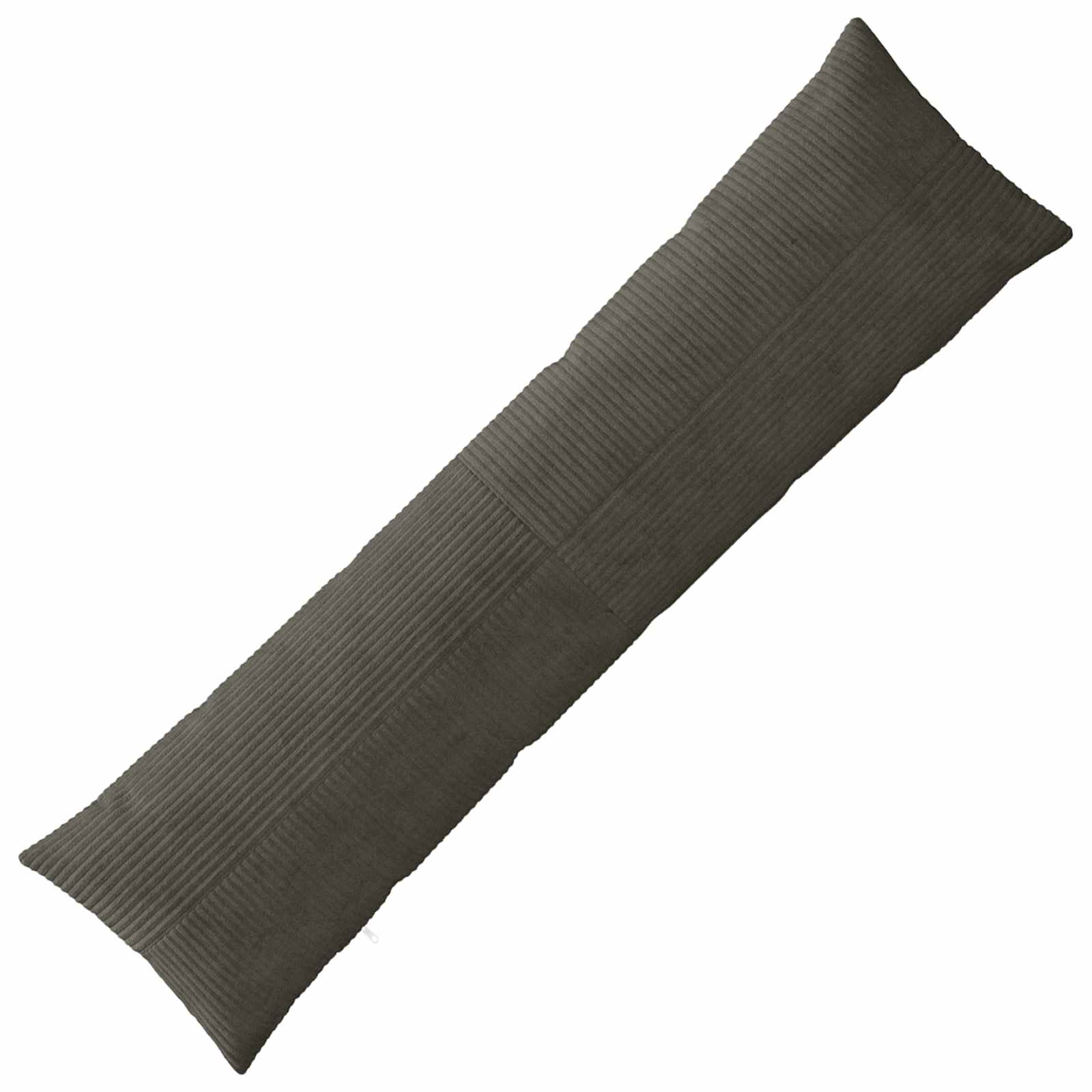 Kussensloop ALMELO Antracietkleurig 40 x 145 cm corduroy image 1