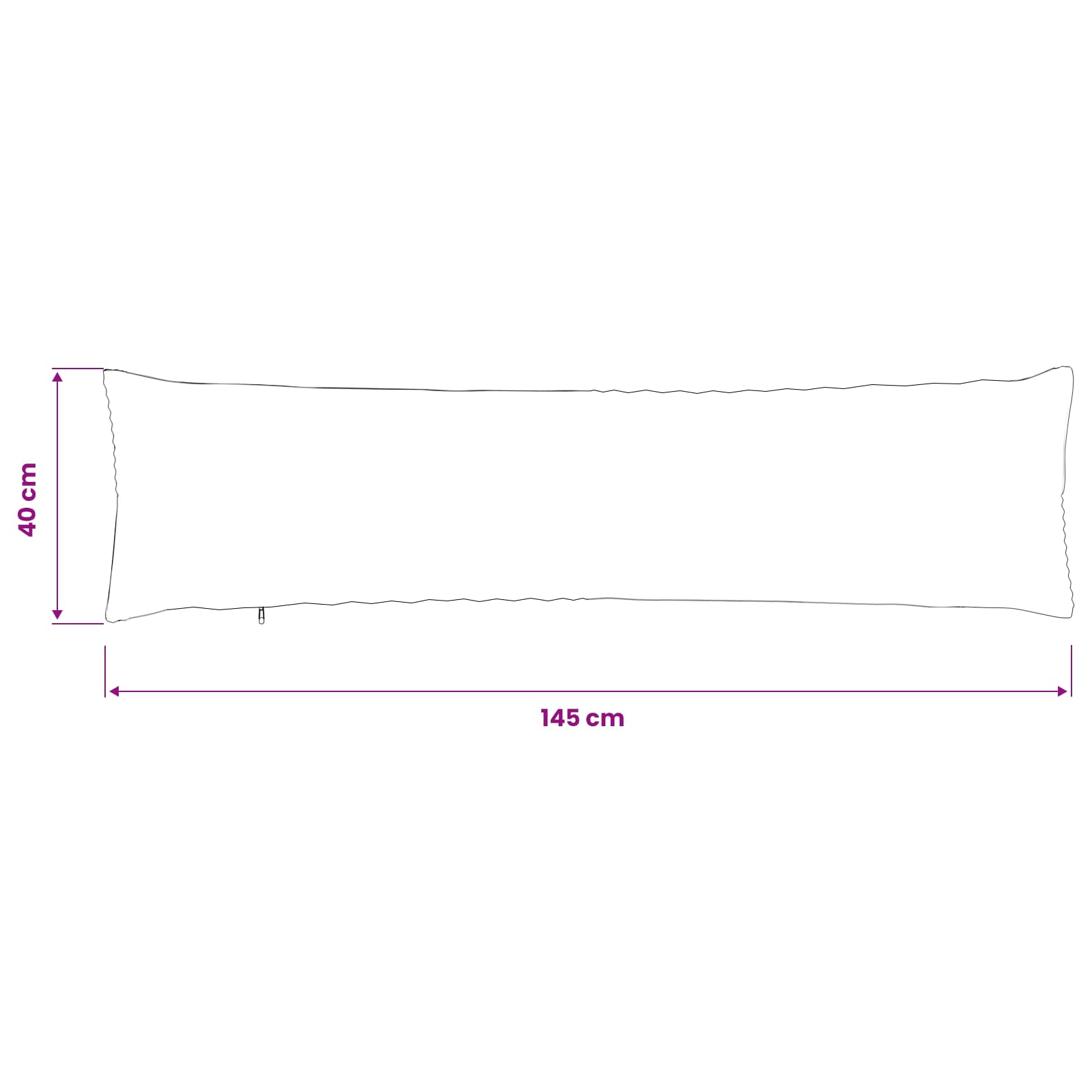 Kussensloop ALMELO Antracietkleurig 40 x 145 cm corduroy image 9