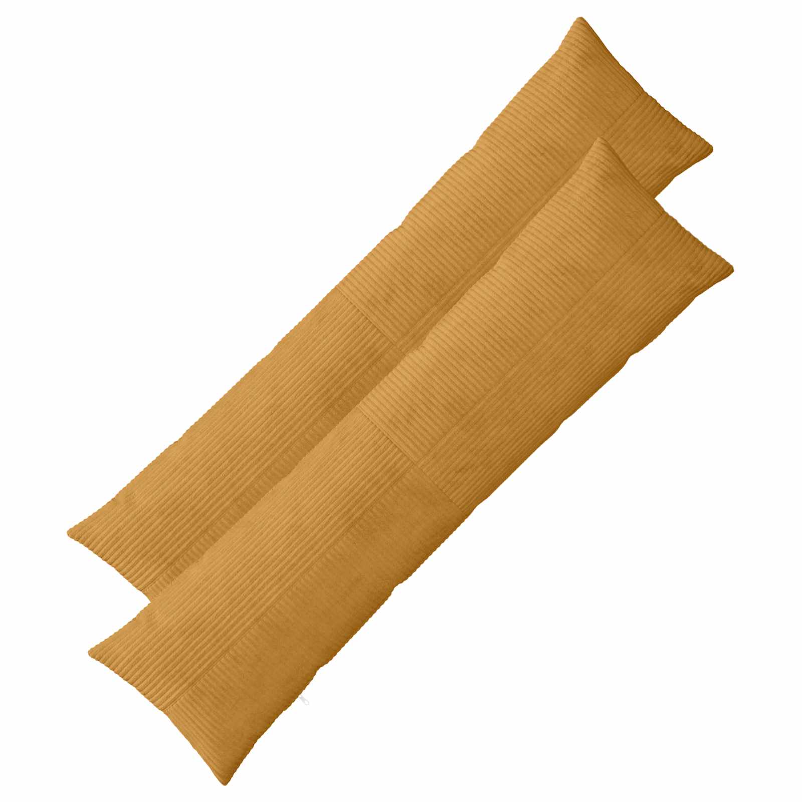 Kussensloop 2 pcs ALMELO Geel 40 x 145 cm corduroy image 1