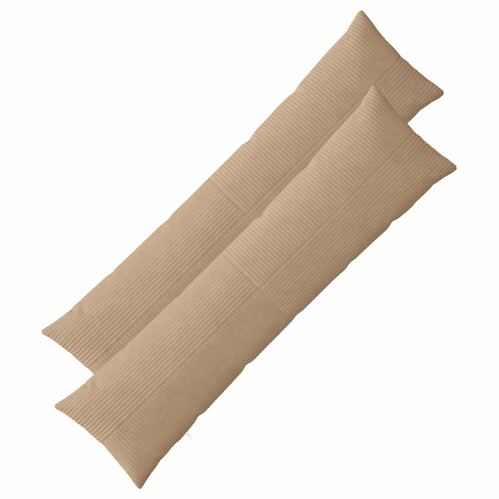 vidaXL Poťah na podložku 2 ks ALMELO Hnedá 40 x 145 cm manšestr