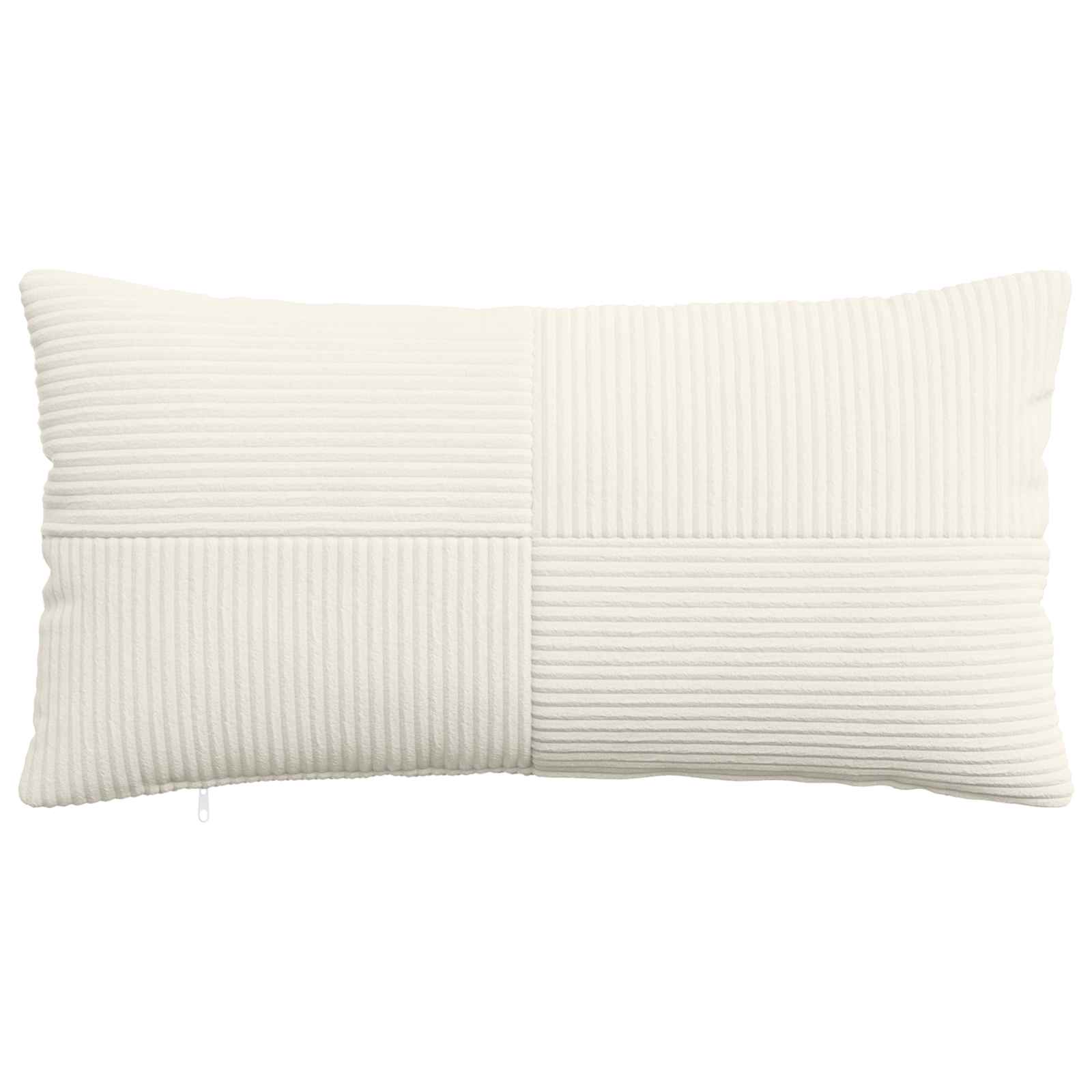 Kussensloop 6 pcs ALMELO Crèmekleurig 40 x 80 cm corduroy image 2