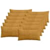 vidaXL Diivanipadi 12 pcs ALMELO Kollane 40 x 80 cm manchester