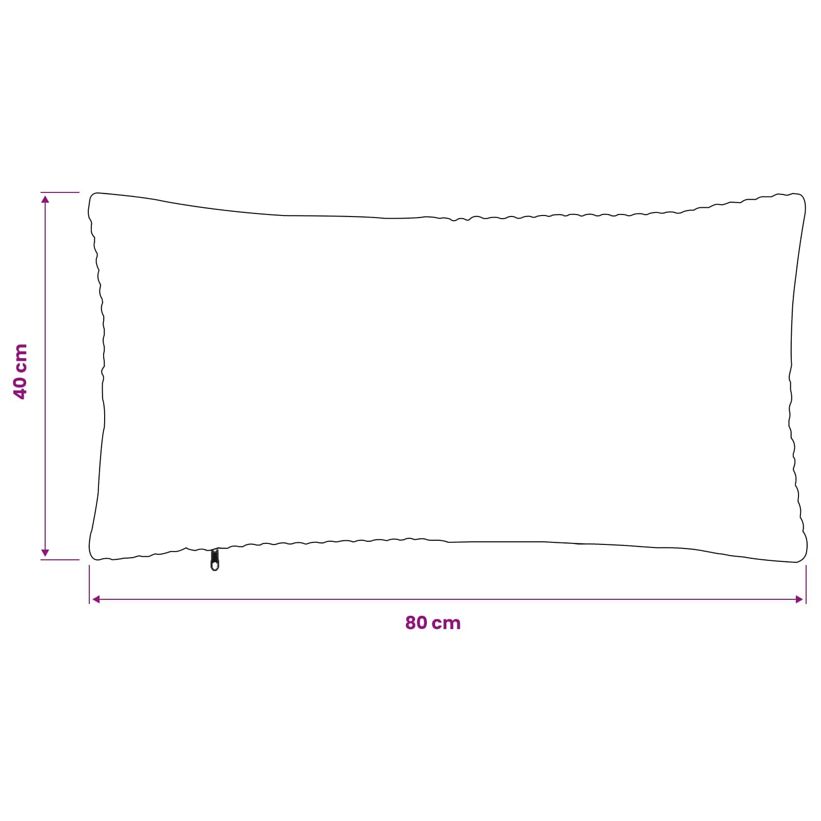 Kussensloop 12 pcs ALMELO Geel 40 x 80 cm corduroy image 9