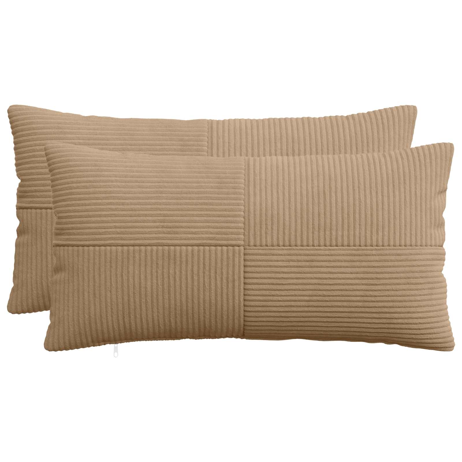 Kussensloop 2 pcs ALMELO Bruin 40 x 80 cm corduroy image 1
