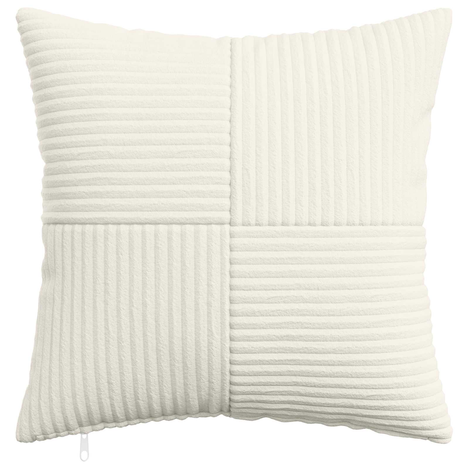 Kussensloop 6 pcs ALMELO Crèmekleurig 45 x 45 cm corduroy image 2