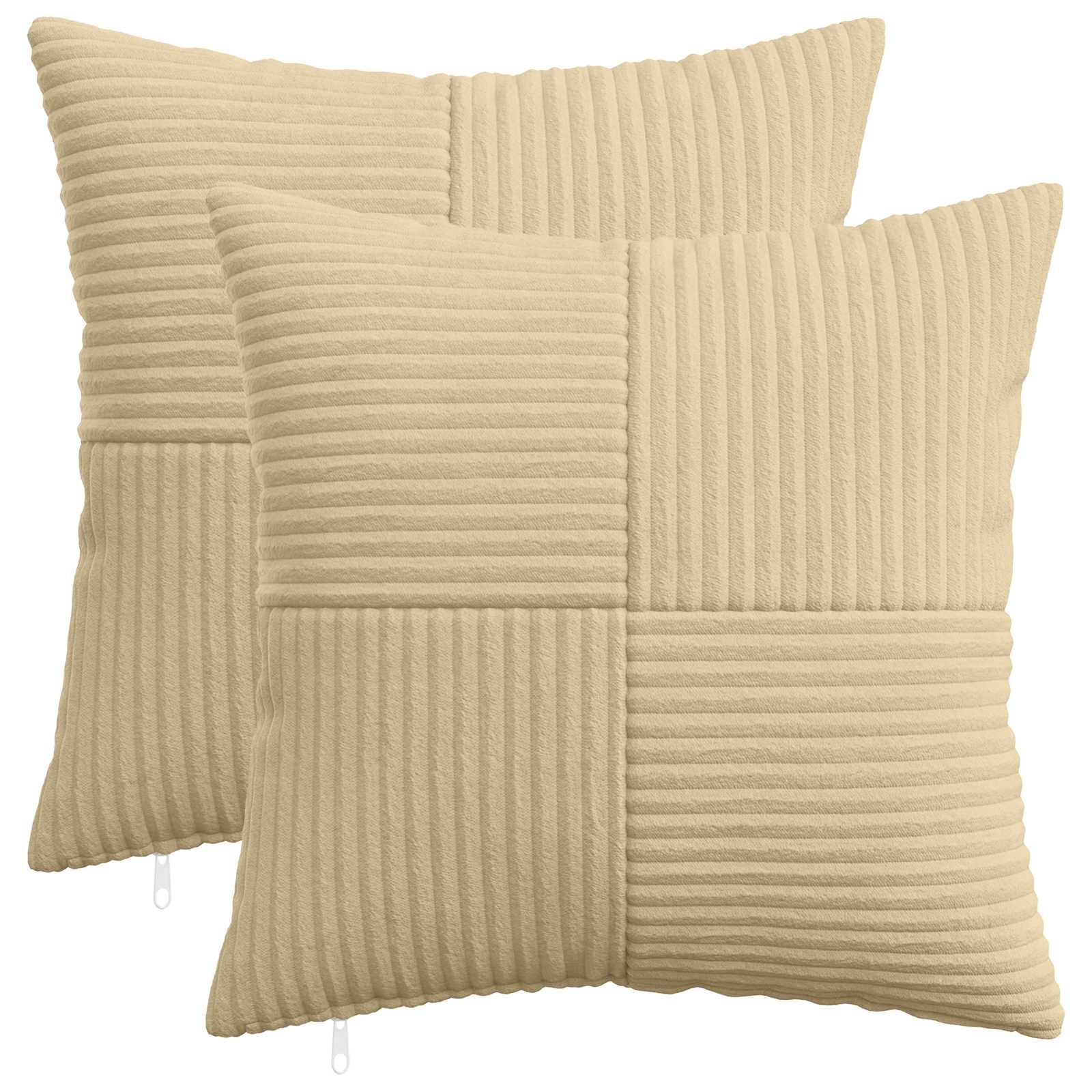 Kussensloop 2 pcs ALMELO Grijs groen 45 x 45 cm corduroy image 1