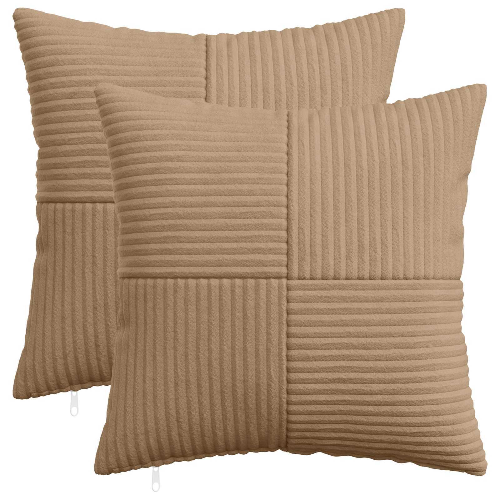 Kussensloop 2 pcs ALMELO Bruin 45 x 45 cm corduroy image 1