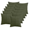 vidaXL Diivanipadi 12 pcs ALMELO Roheline 45 x 45 cm manchester