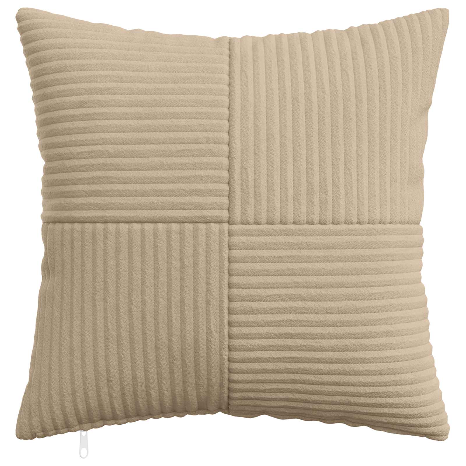 Kussensloop 2 pcs ALMELO Taupe 45 x 45 cm corduroy image 2