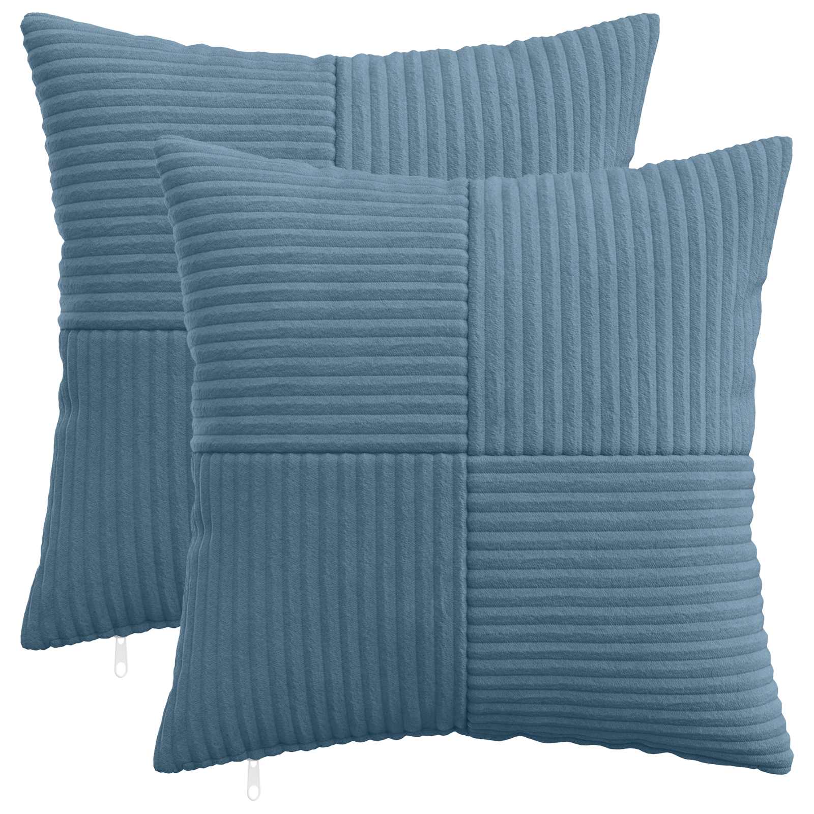 Kussensloop 2 pcs ALMELO Blauw 50 x 50 cm corduroy image 1