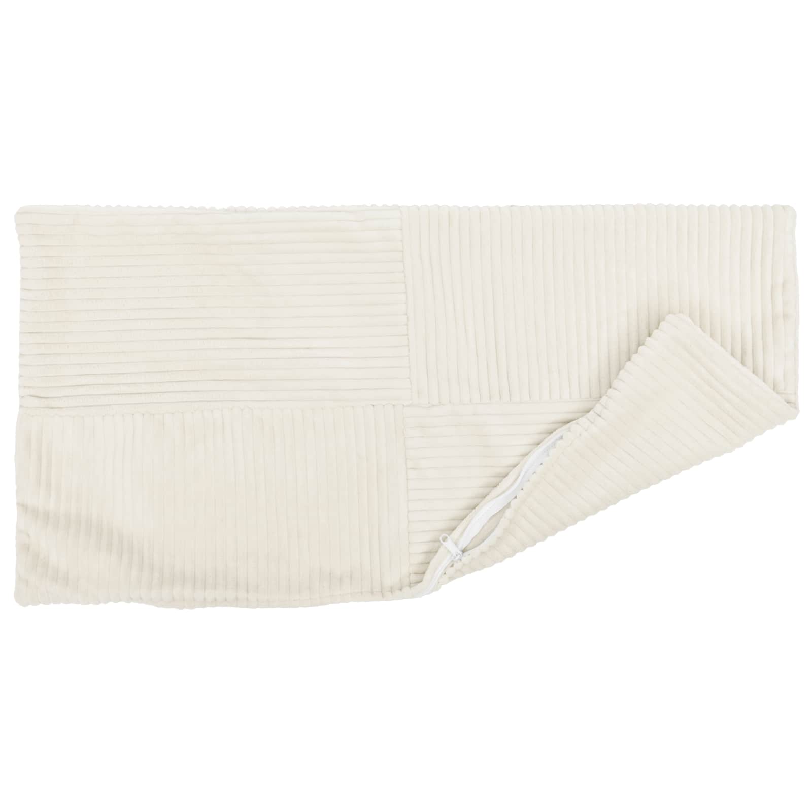 Kussensloop 6 pcs ALMELO Crèmekleurig 50 x 70 cm corduroy image 3