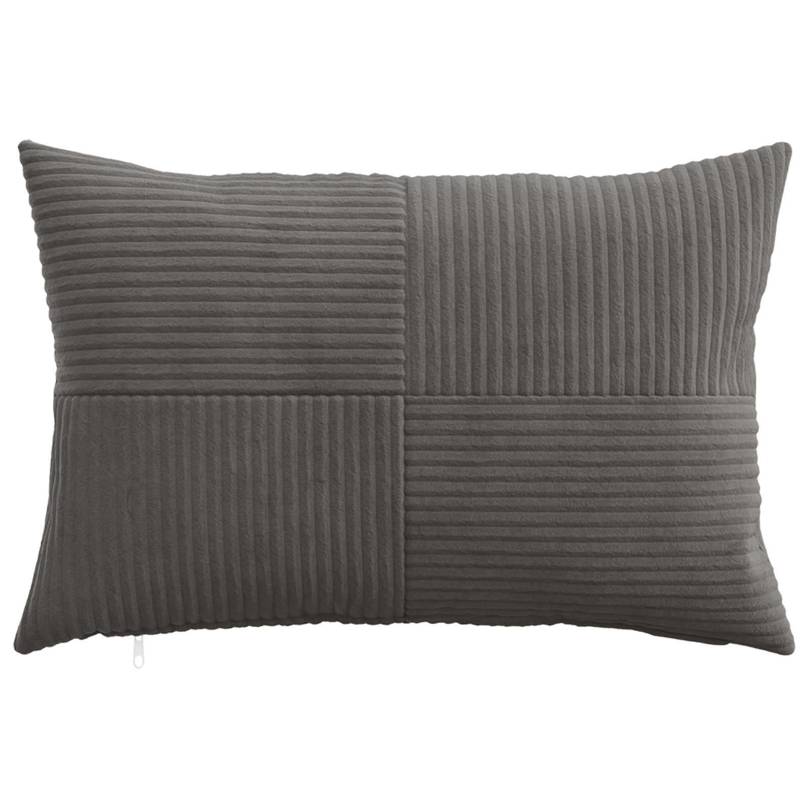Kussensloop 6 pcs ALMELO Donkergrijs 50 x 75 cm corduroy image 2