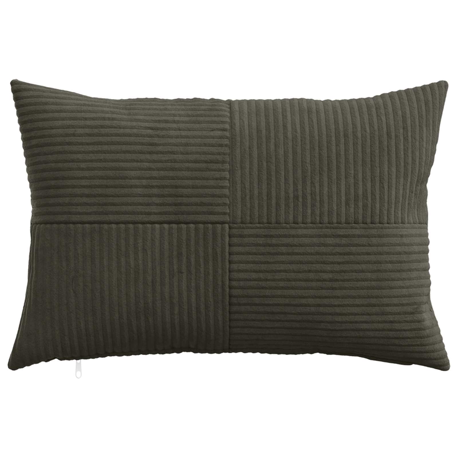 Kussensloop 6 pcs ALMELO Antracietkleurig 50 x 75 cm corduroy image 2