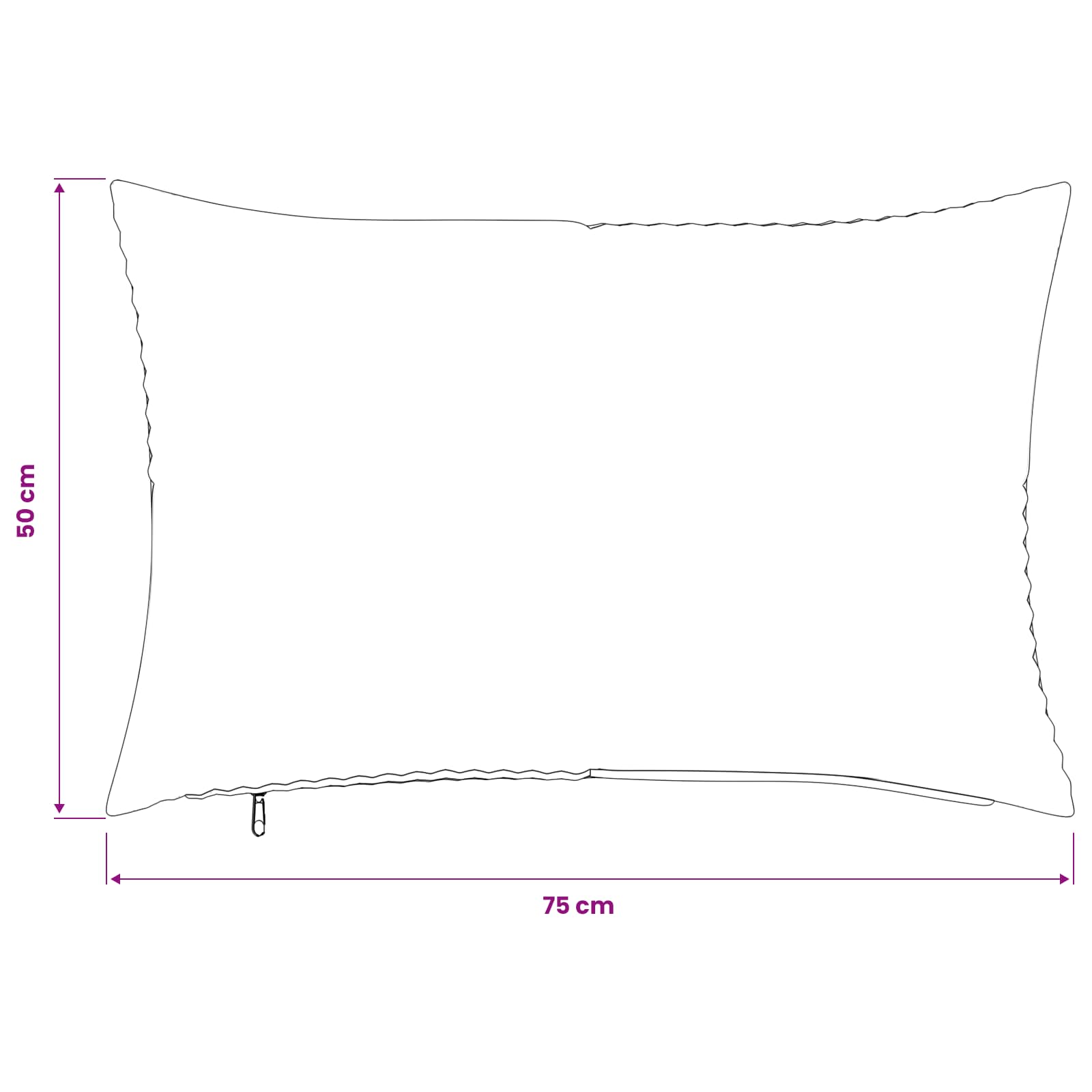 Kussensloop 2 pcs ALMELO Marineblauw 50 x 75 cm corduroy image 9