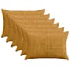 vidaXL Diivanipadi 6 pcs ALMELO Kollane 50 x 80 cm manchester