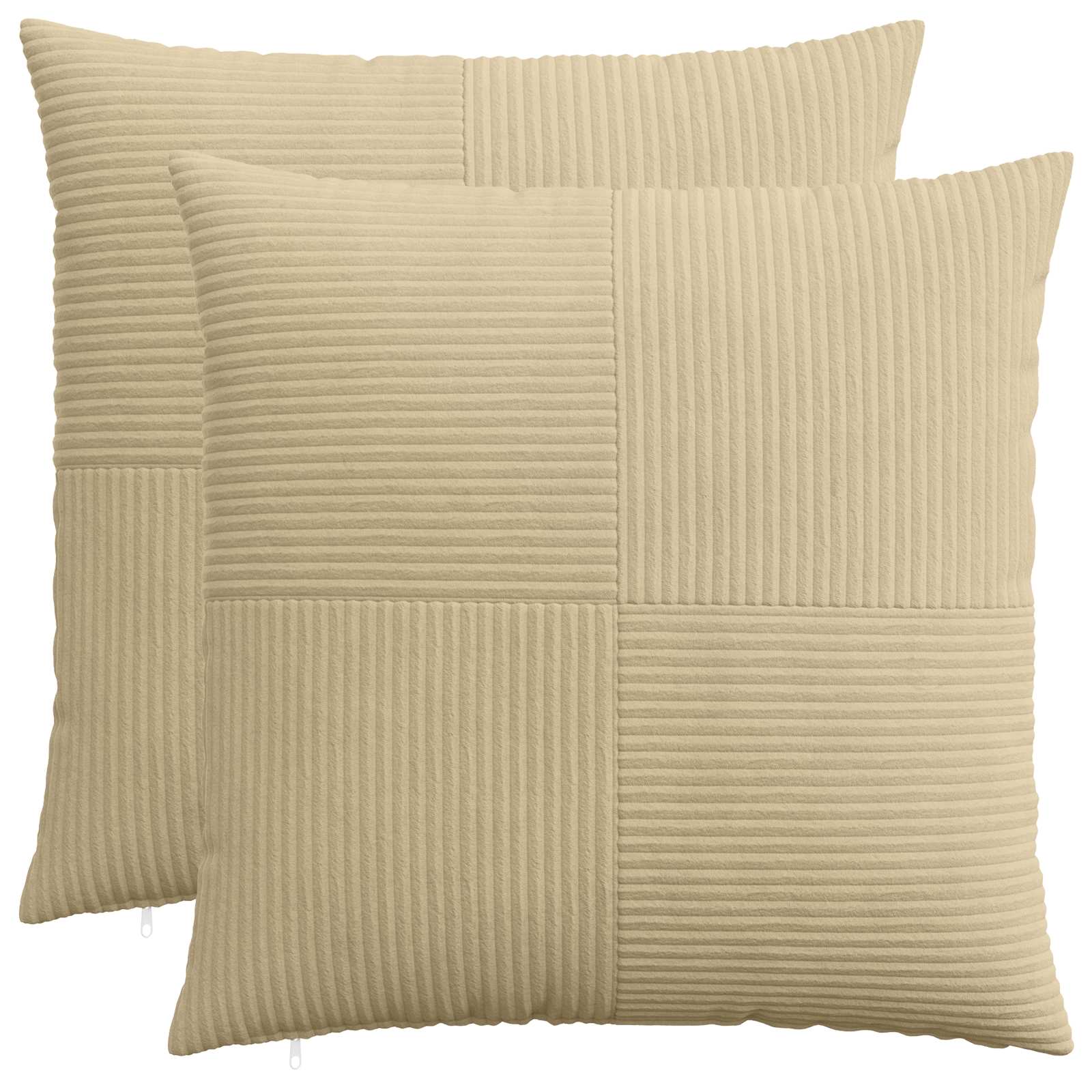 Kussensloop 2 pcs ALMELO Grijs groen 55 x 55 cm corduroy image 1