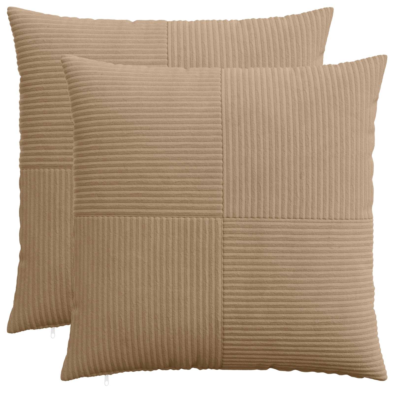 Kussensloop 2 pcs ALMELO Bruin 60 x 60 cm corduroy image 1