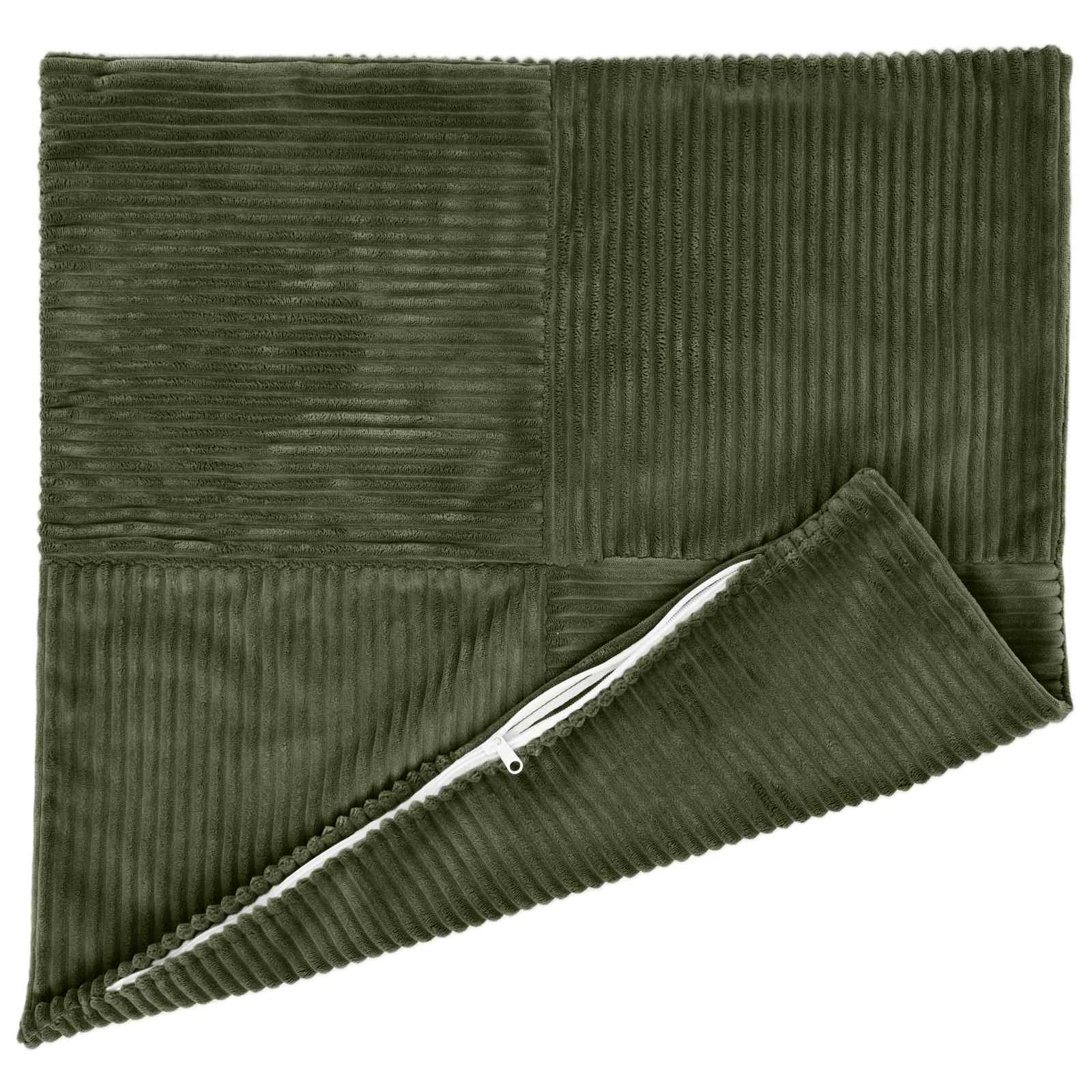 Kussensloop 6 pcs ALMELO Groen 60 x 60 cm corduroy image 3