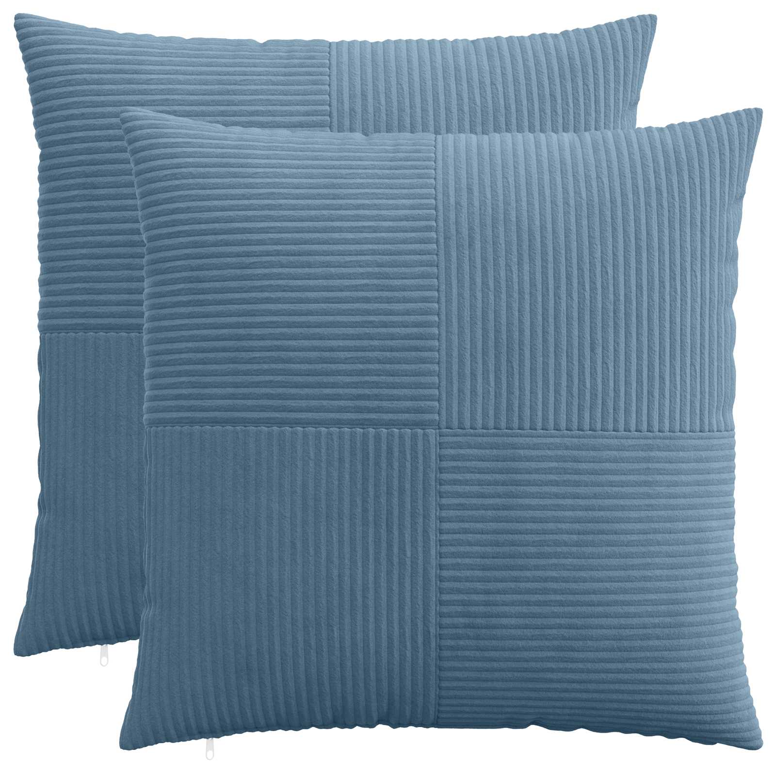 Kussensloop 2 pcs ALMELO Blauw 80 x 80 cm corduroy image 1